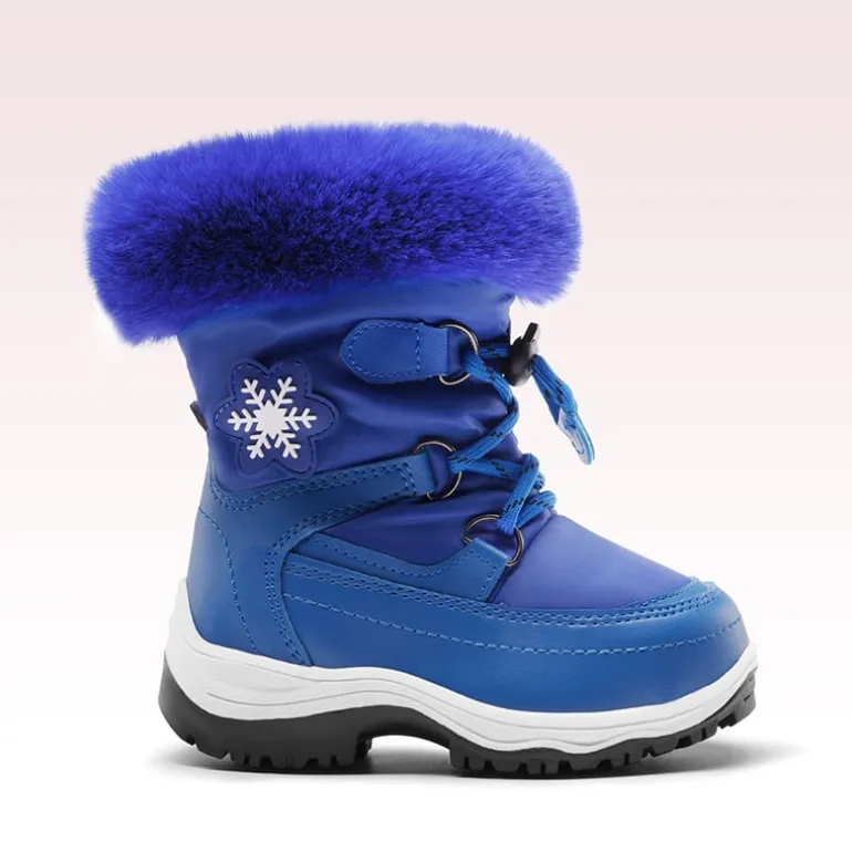 Kids Non-Slip Fur Lined Snow Boots