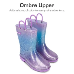 Kids’ Ombre Waterproof Rain Boots