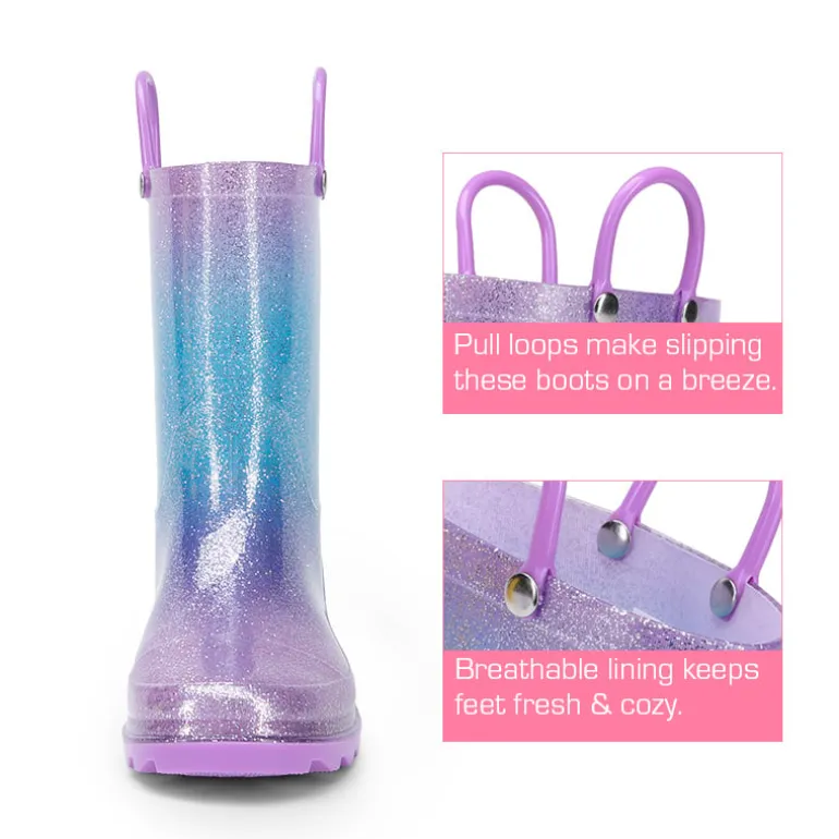 Kids’ Ombre Waterproof Rain Boots