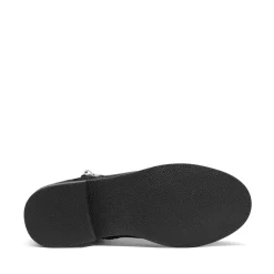 Kids Side Zipper Low Heel Ankle Boots