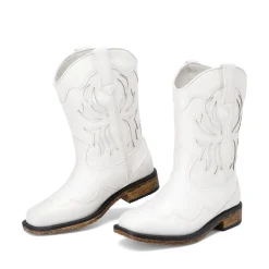 Kids’ Slip-On Roomy Toe Cowboy Boots
