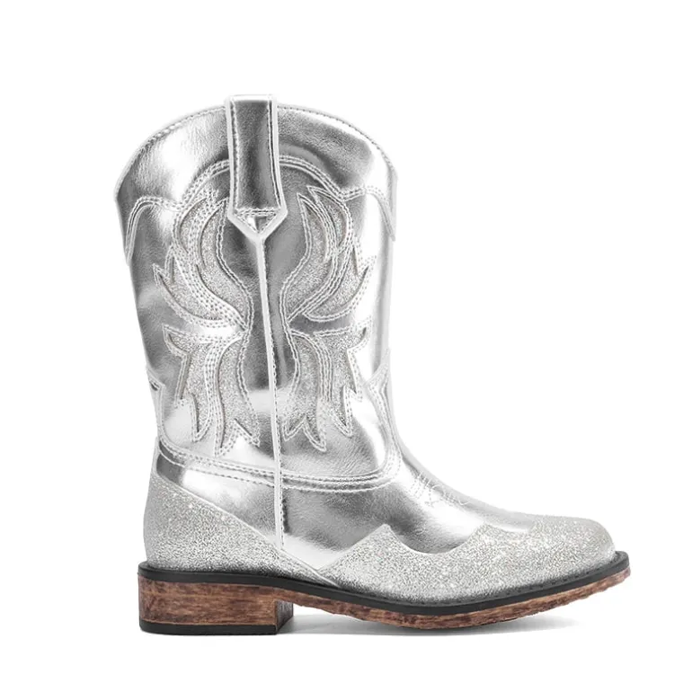 Kids’ Slip-On Roomy Toe Cowboy Boots