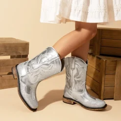 Kids’ Slip-On Roomy Toe Cowboy Boots
