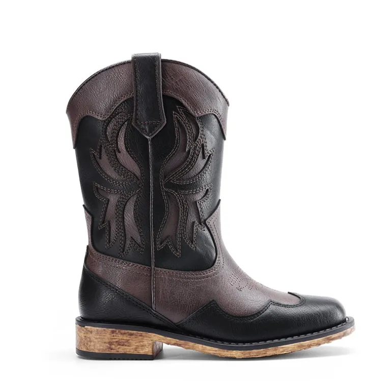 Kids’ Slip-On Roomy Toe Cowboy Boots