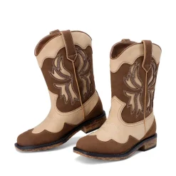 Kids’ Slip-On Roomy Toe Cowboy Boots