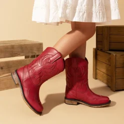 Kids’ Slip-On Roomy Toe Cowboy Boots