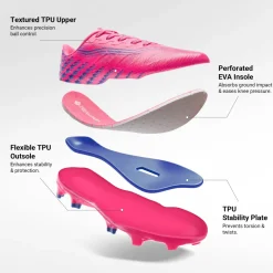 Kids’ Soccer Cleats with Three-Zone Studs