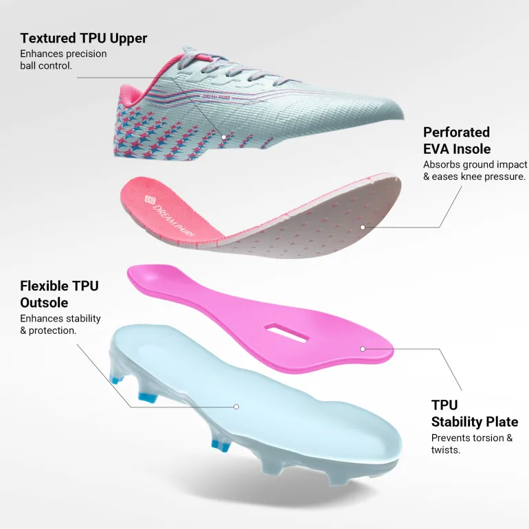 Kids’ Soccer Cleats with Three-Zone Studs