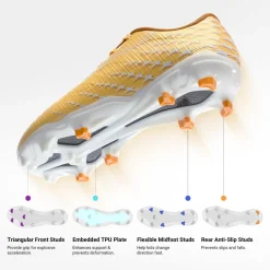 Kids’ Soccer Cleats with Three-Zone Studs