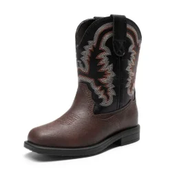 Kids Square-Toe Western Cowboy Boots