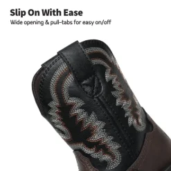 Kids Square-Toe Western Cowboy Boots