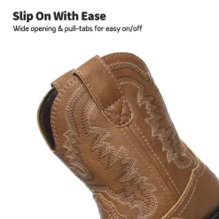 Kids Square-Toe Western Cowboy Boots