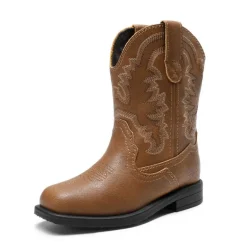 Kids Square-Toe Western Cowboy Boots