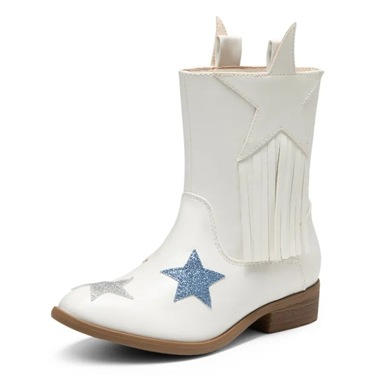 Kids Star Tassel Cowgirl Boots