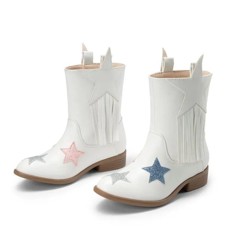 Kids Star Tassel Cowgirl Boots