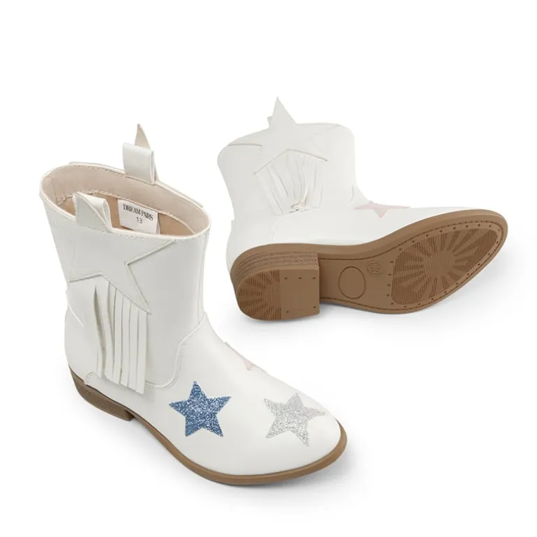 Kids Star Tassel Cowgirl Boots