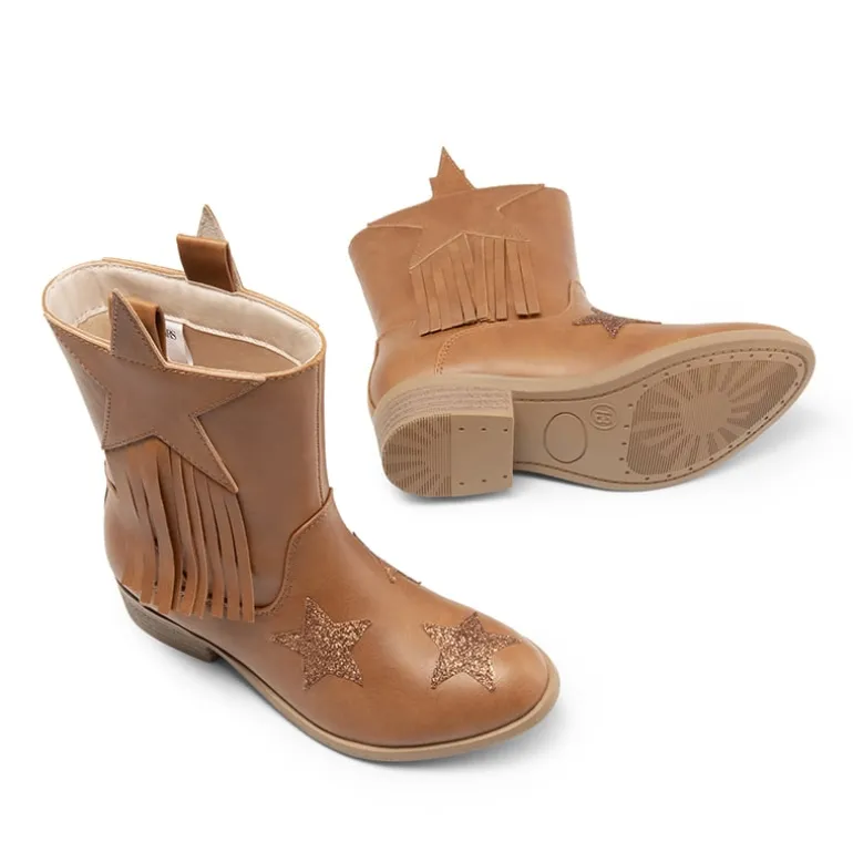 Kids Star Tassel Cowgirl Boots