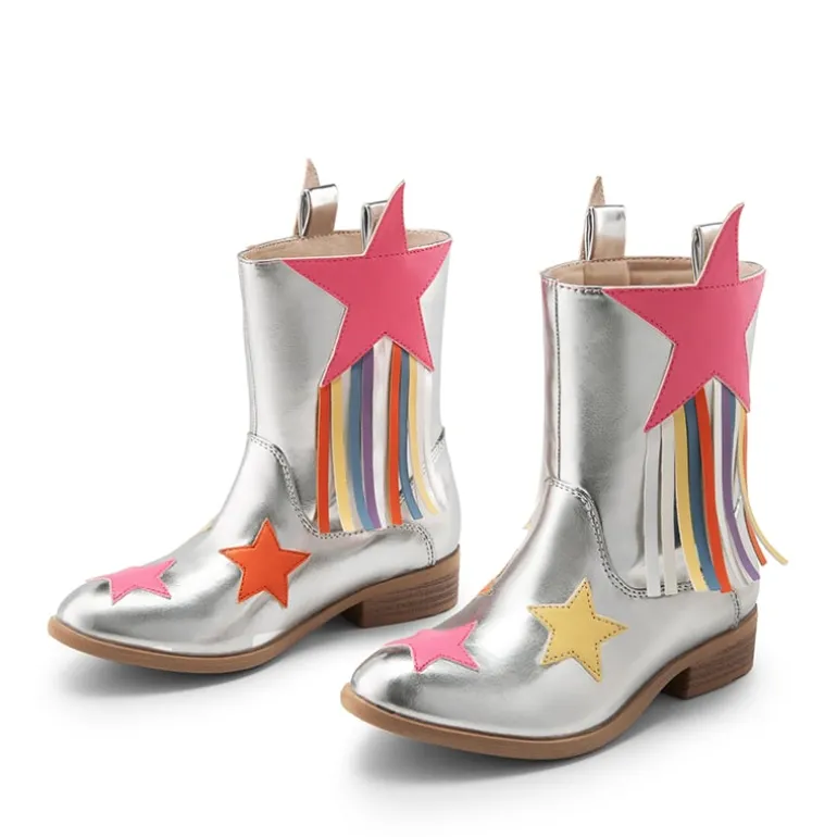 Kids Star Tassel Cowgirl Boots
