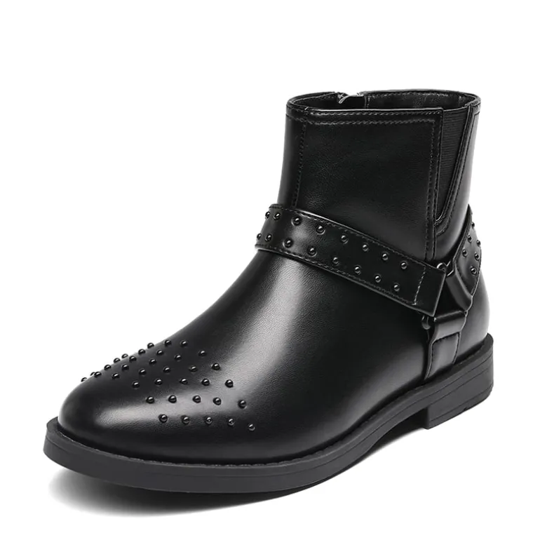 Kids Studded Detail Fashion Boots