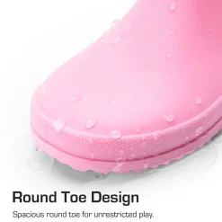 Kids’ Waterproof Drawstring Rain Boots