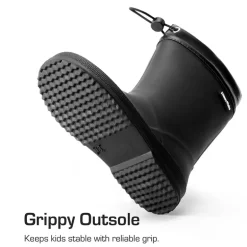 Kids’ Waterproof Drawstring Rain Boots