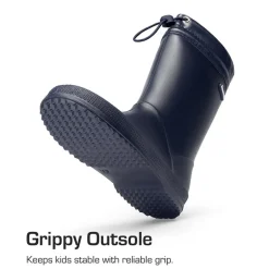 Kids’ Waterproof Drawstring Rain Boots