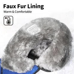 Kids Waterproof Faux Fur Snow Boots