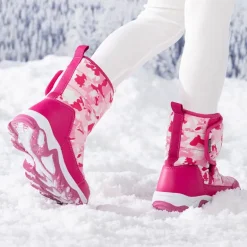 Kids Waterproof Faux Fur Snow Boots