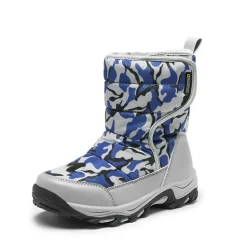 Kids Waterproof Faux Fur Snow Boots