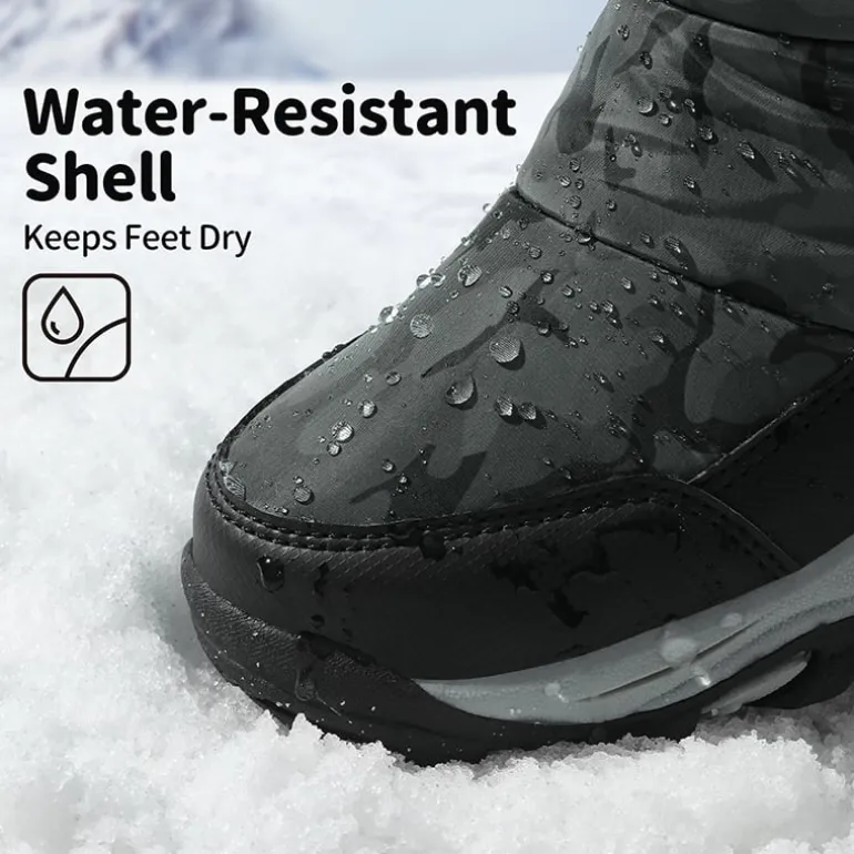 Kids Waterproof Faux Fur Snow Boots