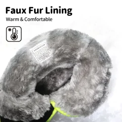 Kids Waterproof Faux Fur Snow Boots