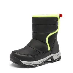 Kids Waterproof Faux Fur Snow Boots