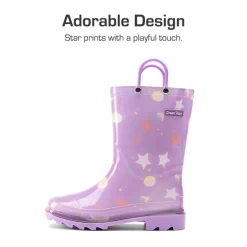 Kids’ Waterproof Handle-Top Rain Boots