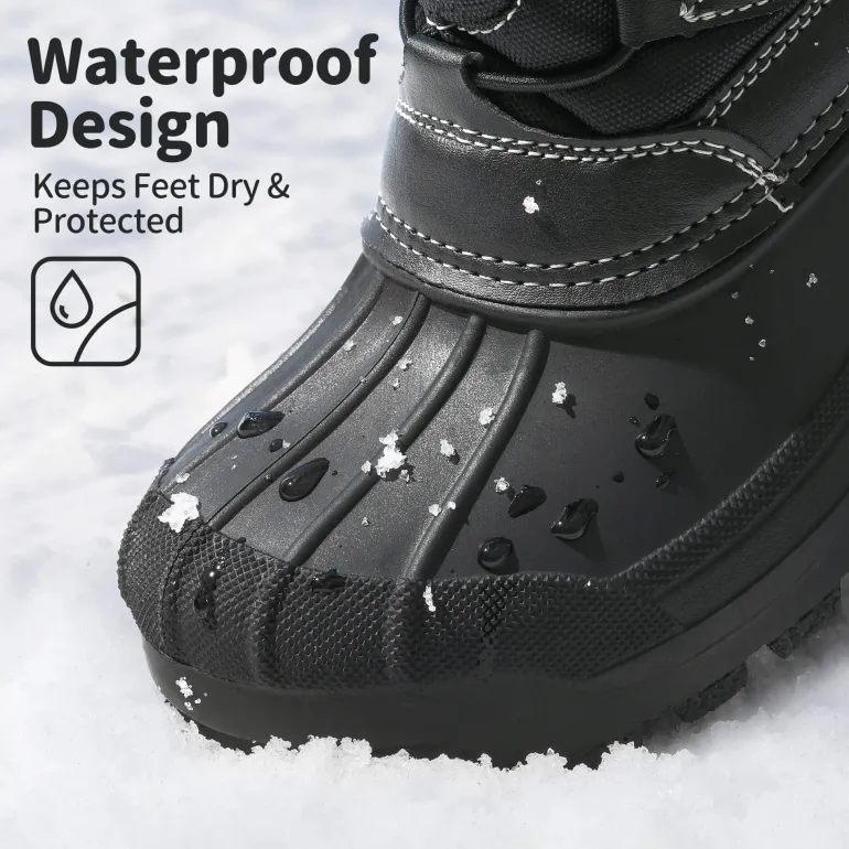 Kids Waterproof Shell Bottom Snow Boots