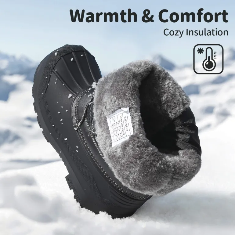 Kids Waterproof Shell Bottom Snow Boots