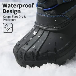 Kids Waterproof Shell Bottom Snow Boots