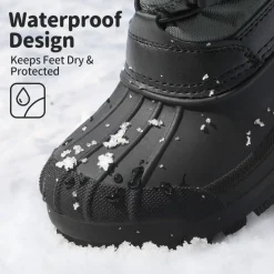 Kids Waterproof Shell Bottom Snow Boots