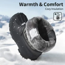 Kids Waterproof Shell Bottom Snow Boots