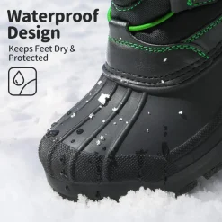 Kids Waterproof Shell Bottom Snow Boots