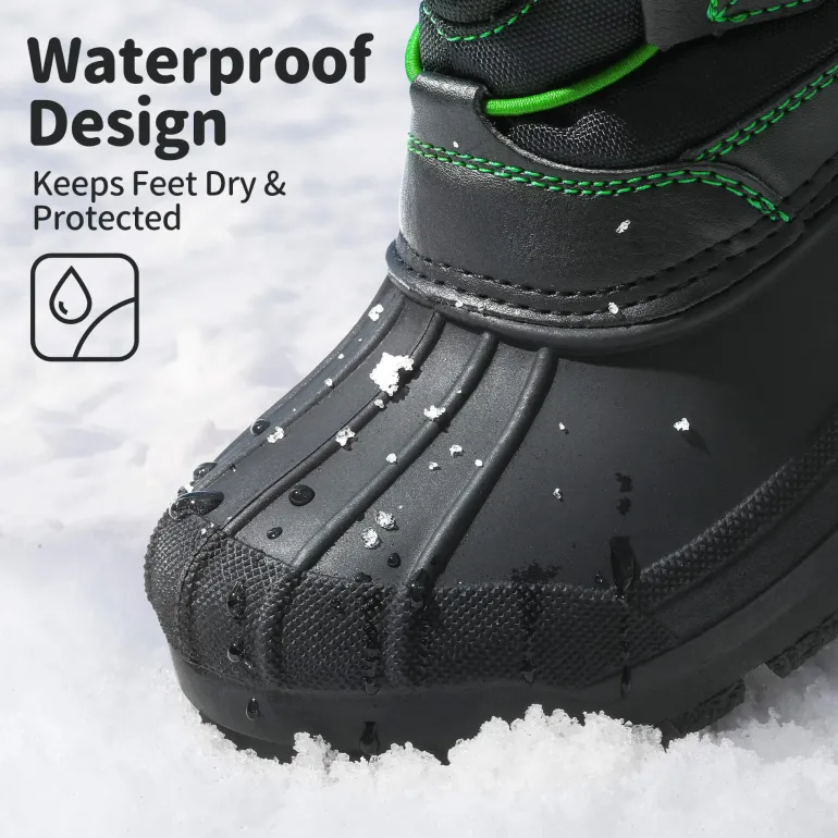 Kids Waterproof Shell Bottom Snow Boots