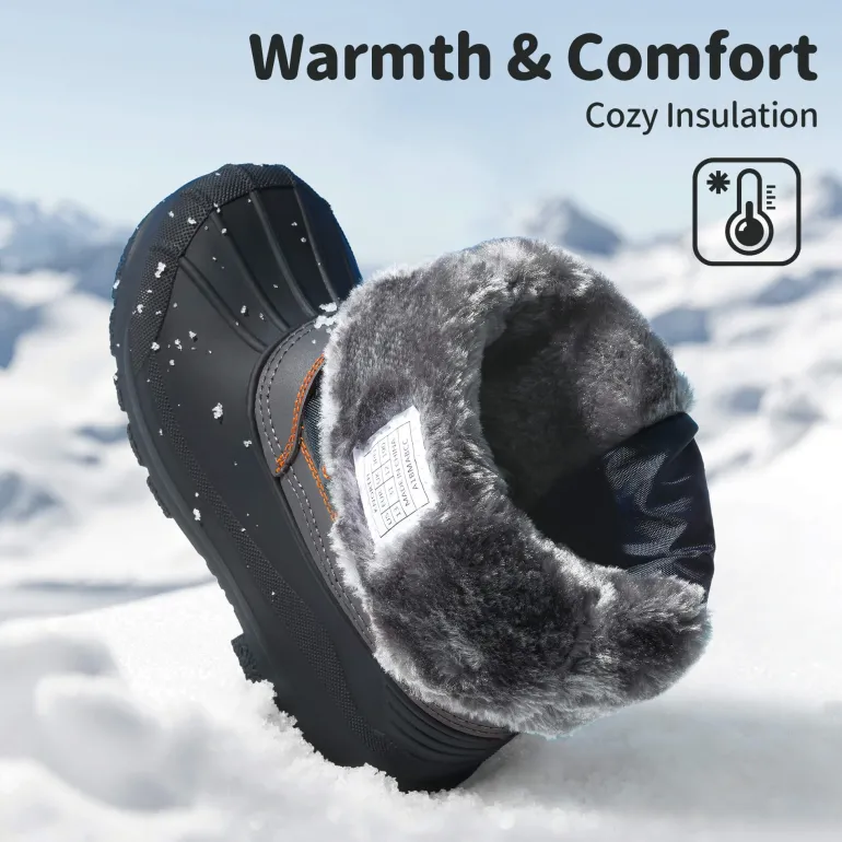 Kids Waterproof Shell Bottom Snow Boots