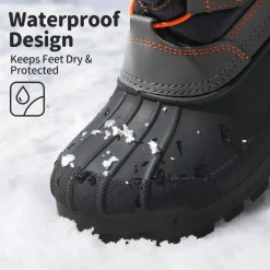 Kids Waterproof Shell Bottom Snow Boots