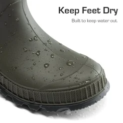 Kids’ Waterproof Slip-On Rain Boots