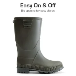Kids’ Waterproof Slip-On Rain Boots