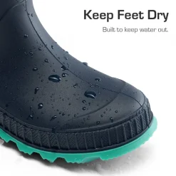 Kids’ Waterproof Slip-On Rain Boots