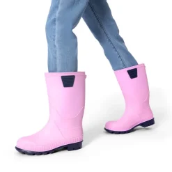 Kids’ Waterproof Slip-On Rain Boots