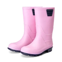 Kids’ Waterproof Slip-On Rain Boots