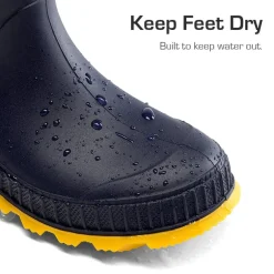 Kids’ Waterproof Slip-On Rain Boots