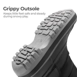 Kids’ Waterproof Slip-On Winter Snow Boots