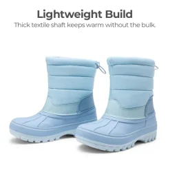 Kids’ Waterproof Slip-On Winter Snow Boots